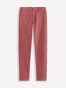 Celio Burgunderfarbene Herren Chino-Hose Celio Tocharles