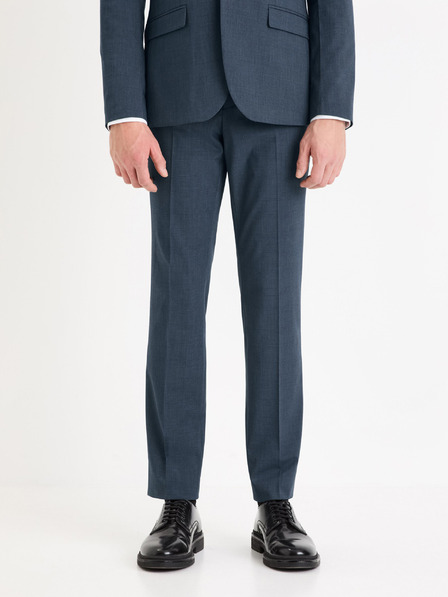 Celio Dunkelblau karierte Herren Anzughose Celio Gogabinfun
