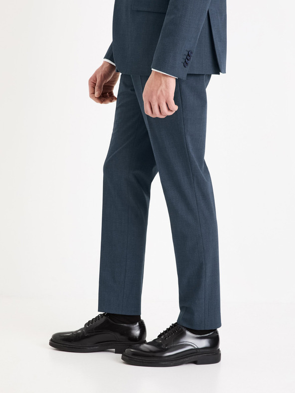 Celio Dunkelblau karierte Herren Anzughose Celio Gogabinfun