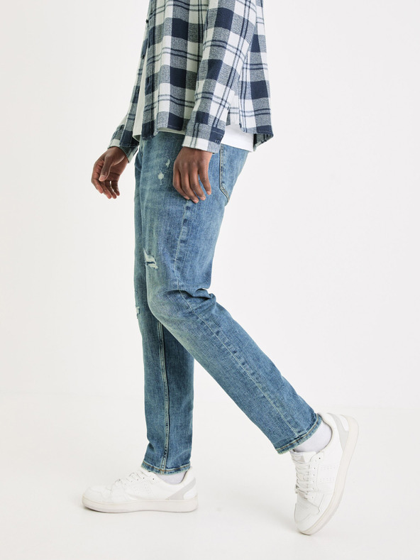 Celio Blaue Herrenjeans mit schmaler Passform Celio Gostroy