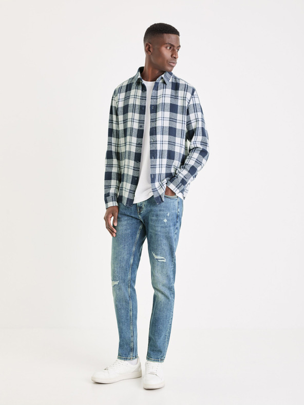 Celio Blaue Herrenjeans mit schmaler Passform Celio Gostroy