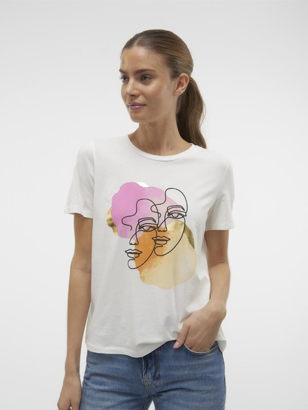 Vero Moda Vero Moda Cremefarbenes Damenhemd Facey