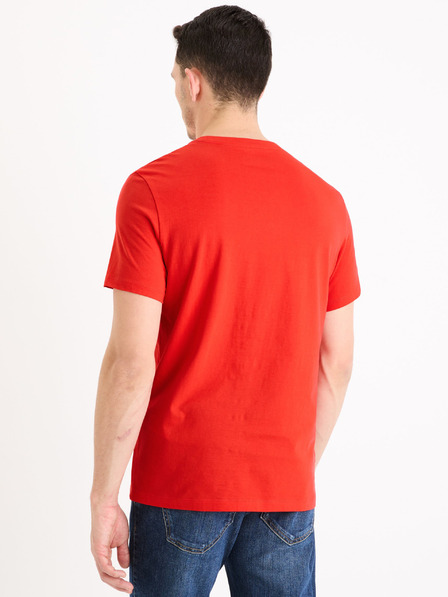 Celio Rotes Herren-T-Shirt Celio Gextoky