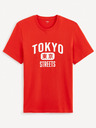 Celio Rotes Herren-T-Shirt Celio Gextoky