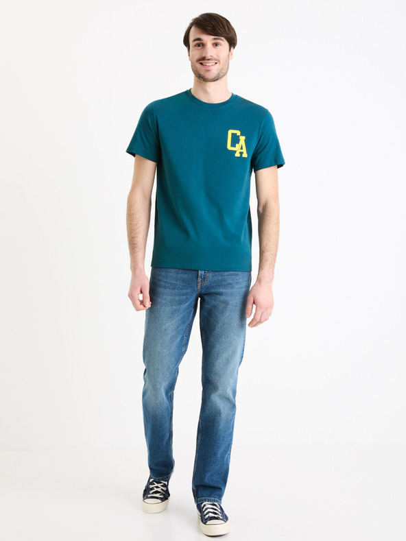 Celio Herren-T-Shirt Petrol Celio Gexflov
