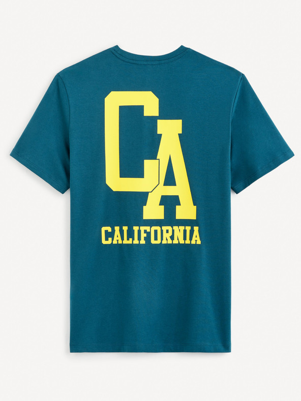 Celio Herren-T-Shirt Petrol Celio Gexflov