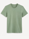 Celio Grünes Herren-Basic-T-Shirt Celio Tebase