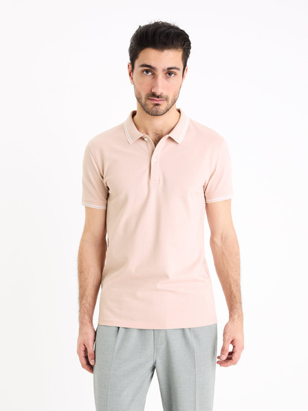 Celio Altrosa Herren-Poloshirt Basic Celio Decolrayeb