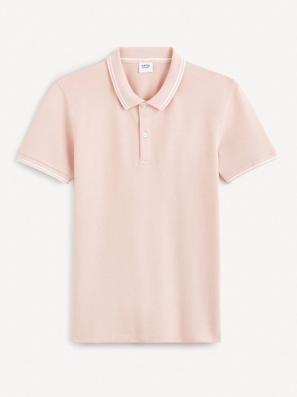 Celio Altrosa Herren-Poloshirt Basic Celio Decolrayeb