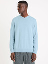 Celio Hellblauer Herren-Basic-Pullover Celio Decotonv