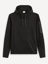 Celio Schwarzer Herren-Kapuzenpullover Celio Geyokecap