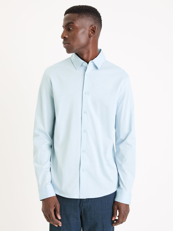 Celio Hellblaues Herrenhemd Celio Vajersey