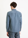 Celio Blaues Herrenhemd Celio Gepik