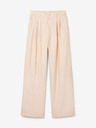 Desigual Aprikosenfarbene geblümte Damenhose Desigual Finlandia