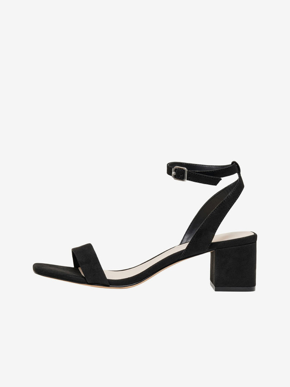 ONLY Schwarze Damen-Sandalen mit Absatz ONLY Hanna