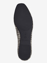 Tamaris Schwarz und Braun Gemusterte Damen Ballerinas Tamaris