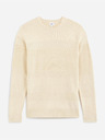Celio Beige gestreifter Herren-Pullover Celio Defields