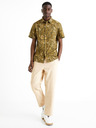 Celio Khaki Herrenhemd gemustert Celio Daprinti