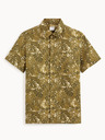 Celio Khaki Herrenhemd gemustert Celio Daprinti