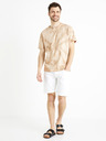 Celio Beigefarbenes Batik-T-Shirt für Herren Celio Deswirl