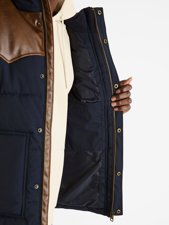 Celio Braun und dunkelblau Herren Celio Dumountain Steppweste