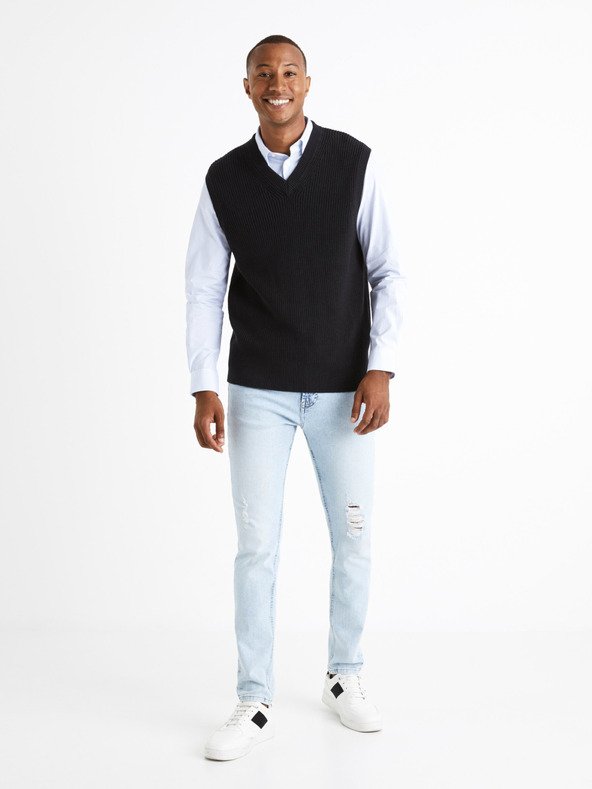 Celio Weißes Herrenhemd Celio Varegumoti