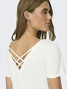ONLY Weißes Damen-T-Shirt NUR für Frauen Gratis