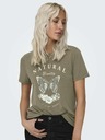 ONLY Braunes T-Shirt für Frauen NUR Gratis