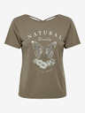 ONLY Braunes T-Shirt für Frauen NUR Gratis