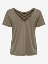 ONLY Braunes T-Shirt für Frauen NUR Gratis