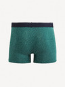 Celio Dunkelgrün gemusterte Herren-Boxershorts Celio Mitch