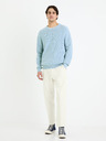 Celio Hellblauer Herren-Basic-Pullover Celio Gexter