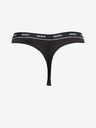 HUGO Dreier-Set Damen-Tangas in Schwarz, Lila und Dunkelrosa HUGO