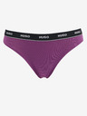 HUGO Dreier-Set Damen-Tangas in Schwarz, Lila und Dunkelrosa HUGO