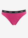 HUGO Dreier-Set Damen-Tangas in Schwarz, Lila und Dunkelrosa HUGO