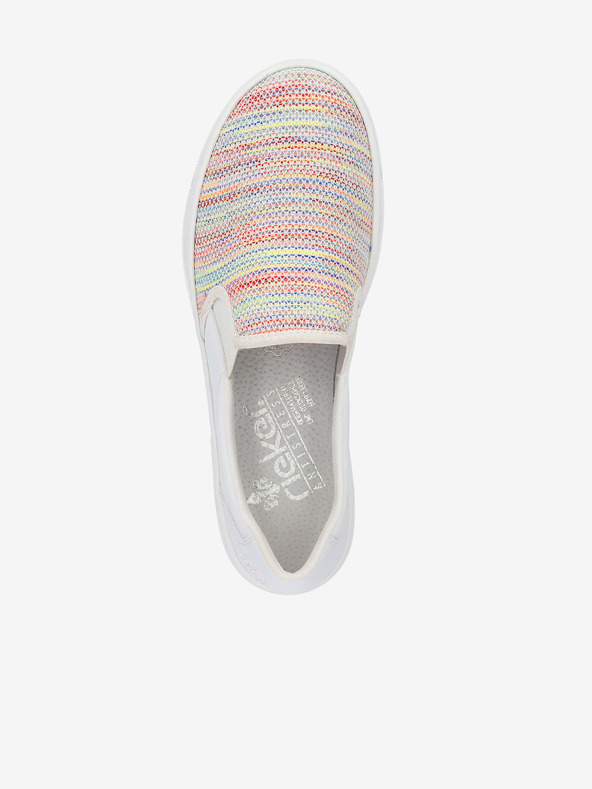 Rieker Weiße Damen Slipper Rieker