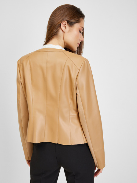 Orsay Hellbraune Damen-Lederjacke von ORSAY