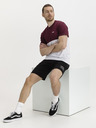 Vans Weißes VANS Colorblock T-Shirt für Herren in Burgund