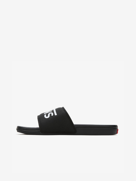 Vans Schwarze Slipper mit VANS La Costa-Schriftzug