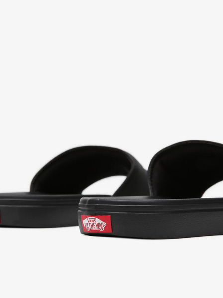 Vans Schwarze Slipper mit VANS La Costa-Schriftzug