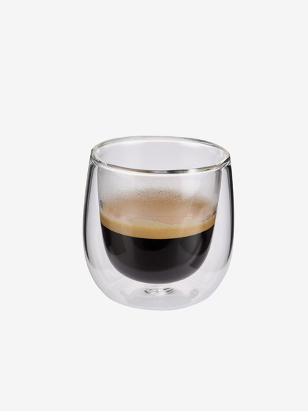 Cilio Set doppelwandige Espressogläser 2 Stück Verona Cilio