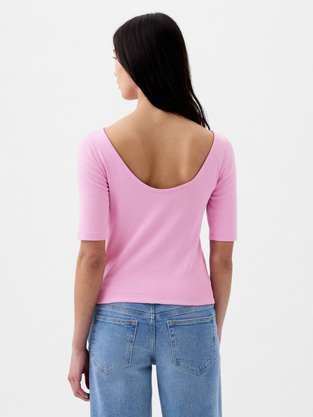 GAP T-Shirt mit U-Boot-Ausschnitt cropped GAP