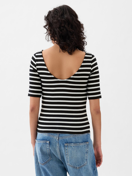 GAP T-Shirt mit U-Boot-Ausschnitt cropped GAP