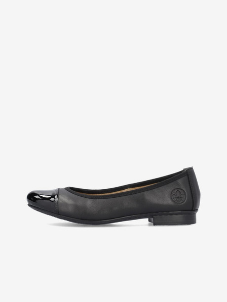 Rieker Schwarze Damen Ballerinas aus Leder Rieker