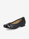 Rieker Schwarze Damen Ballerinas aus Leder Rieker