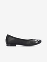 Rieker Schwarze Damen Ballerinas aus Leder Rieker