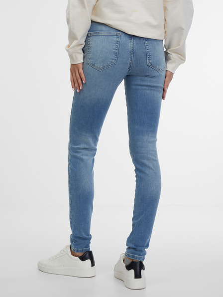 Pieces Hellblaue Skinny-Fit-Jeans Pieces Delly