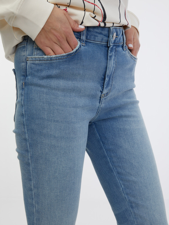 Pieces Hellblaue Skinny-Fit-Jeans Pieces Delly