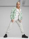 Puma Weiße und grüne Puma Blossom AOP Windbreaker leichte gemusterte Jacke für Damen