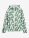 Puma Weiße und grüne Puma Blossom AOP Windbreaker leichte gemusterte Jacke für Damen
